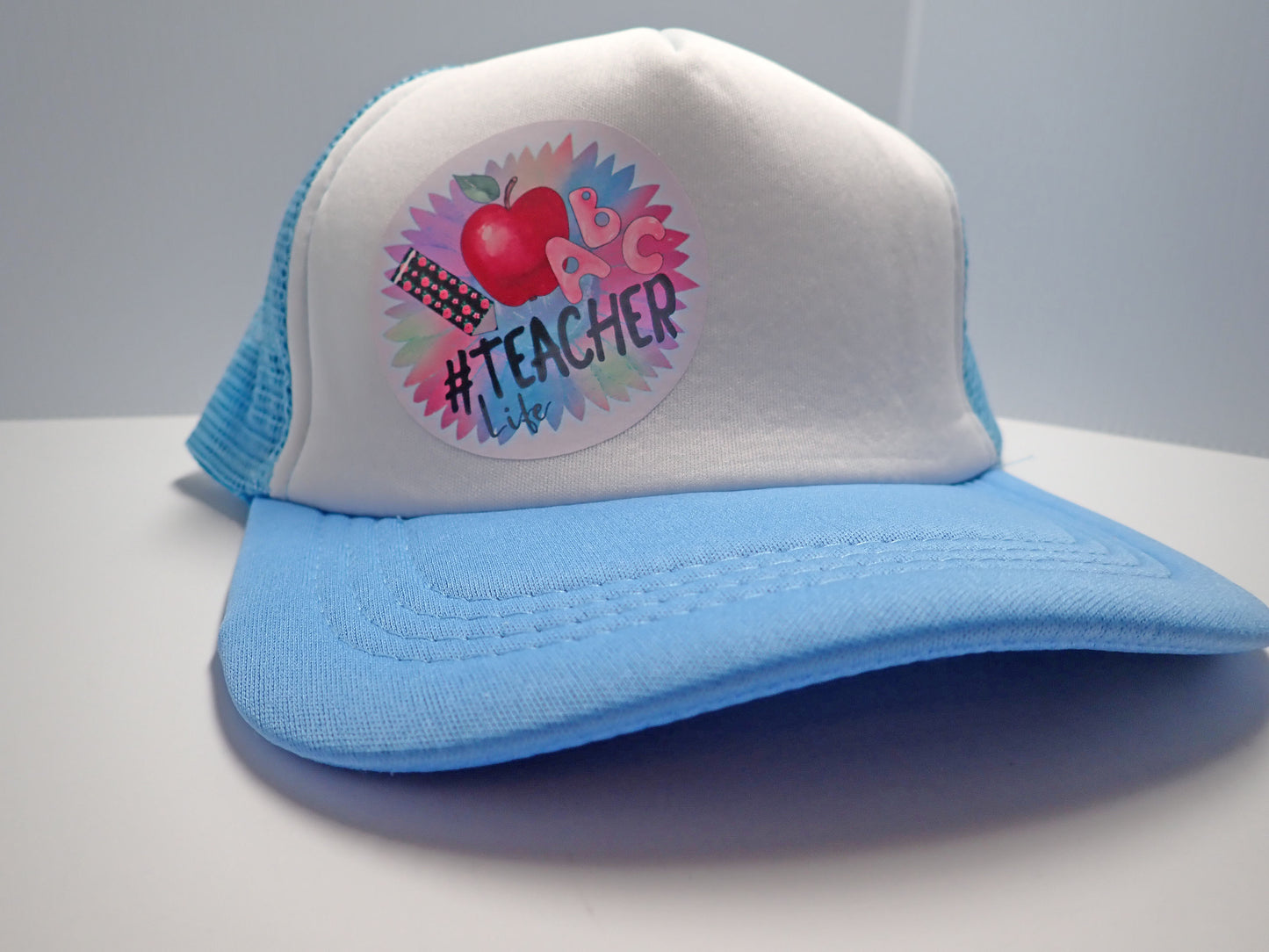 Ball cap, trucker cap, hat, blue, white, one size fits most, focal, gift
